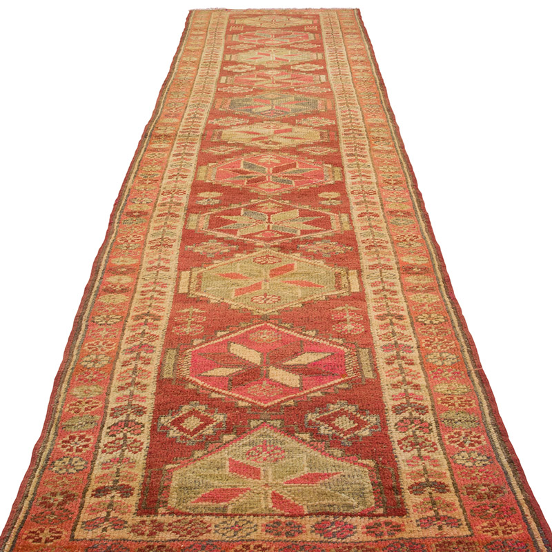 Alfombra Vintage de pasillo - 90 cm x 364 cm - K0085341