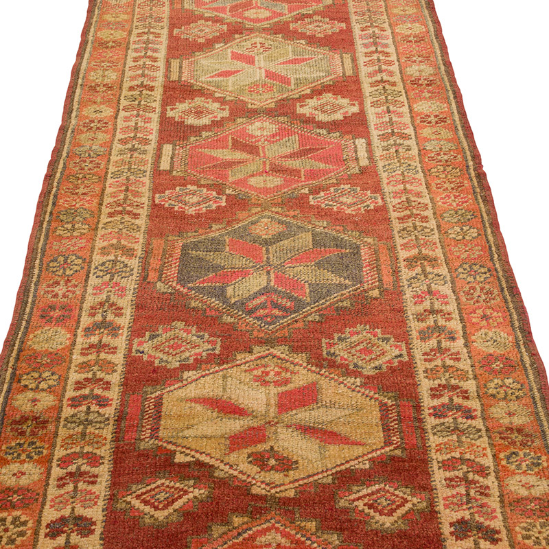 Alfombra Vintage de pasillo - 90 cm x 364 cm - K0085341