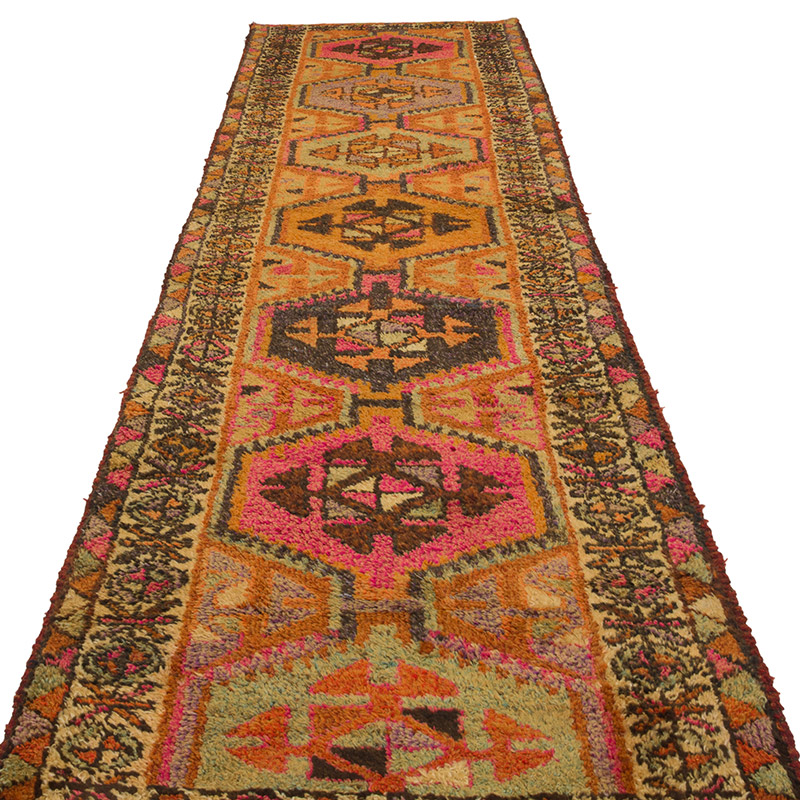 Alfombra Vintage de pasillo - 94 cm x 344 cm - K0085342