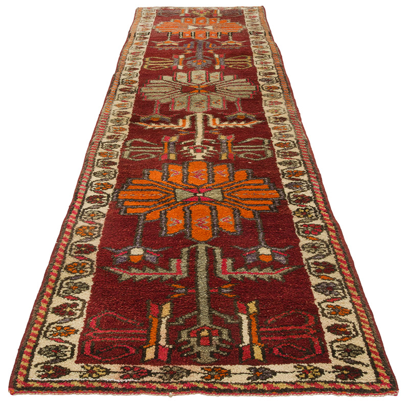 Vintage Tribal Runner Rug - 2' 10" x 10' 9" (34" x 129") - K0085345