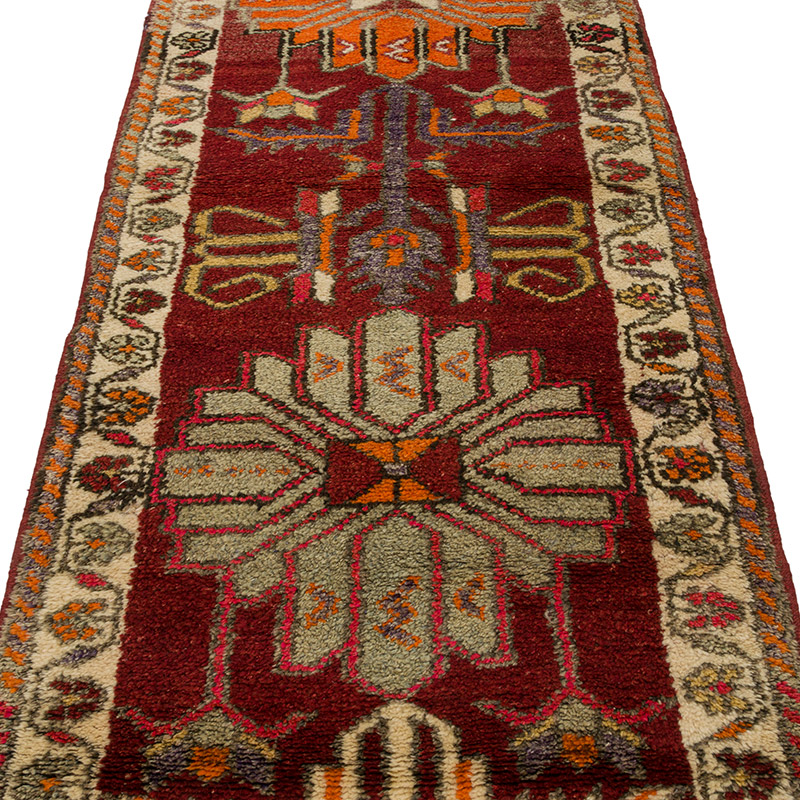 Vintage Tribal Runner Rug - 2' 10" x 10' 9" (34" x 129") - K0085345
