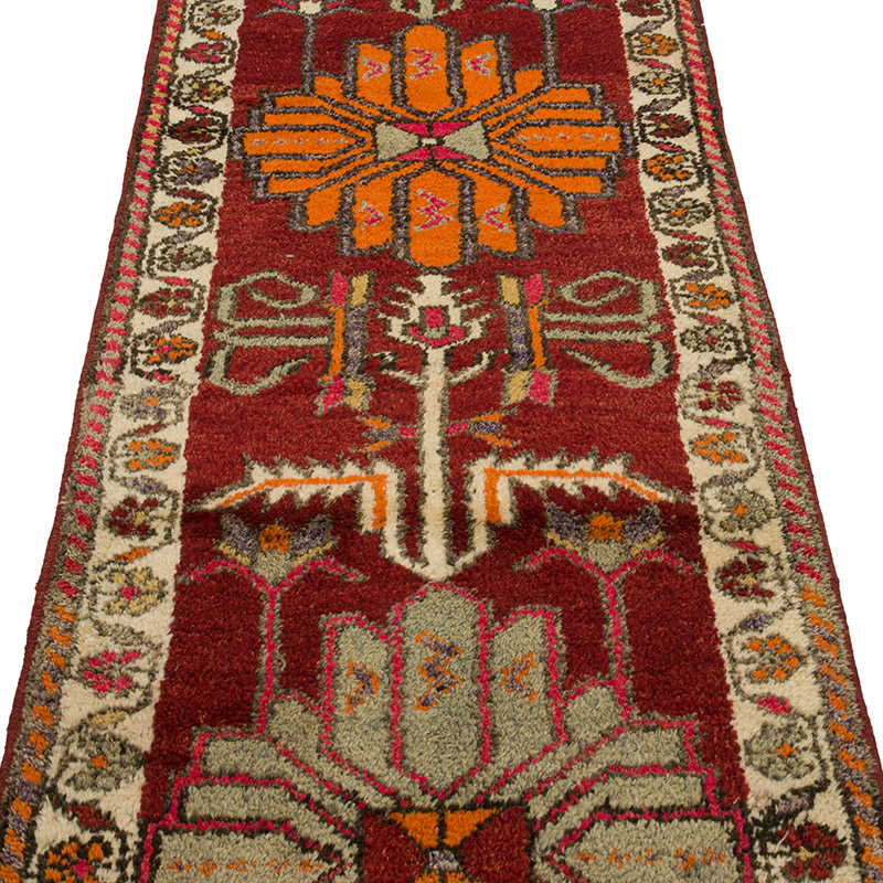 Vintage Tribal Runner Rug - 2' 10" x 10' 9" (34" x 129") - K0085345
