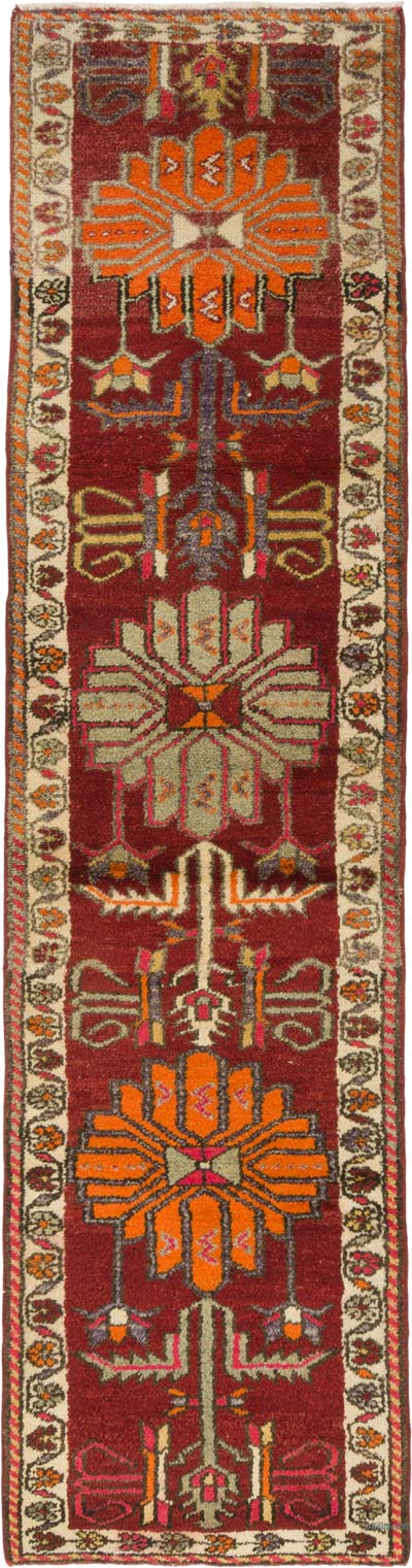 Alfombra Vintage de pasillo - 86 cm x 328 cm