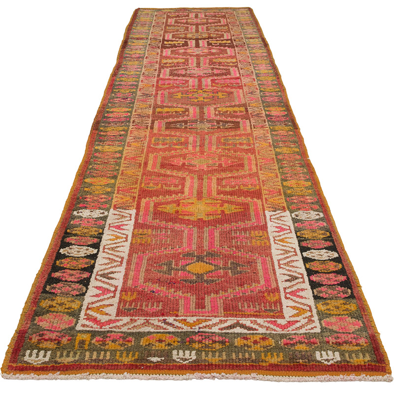 Alfombra Vintage de pasillo - 91 cm x 368 cm - K0085346