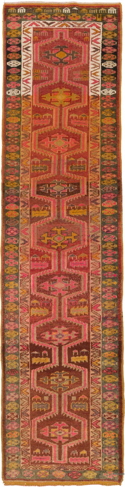 Vintage Anadolu Yolluk - 91 cm x 368 cm