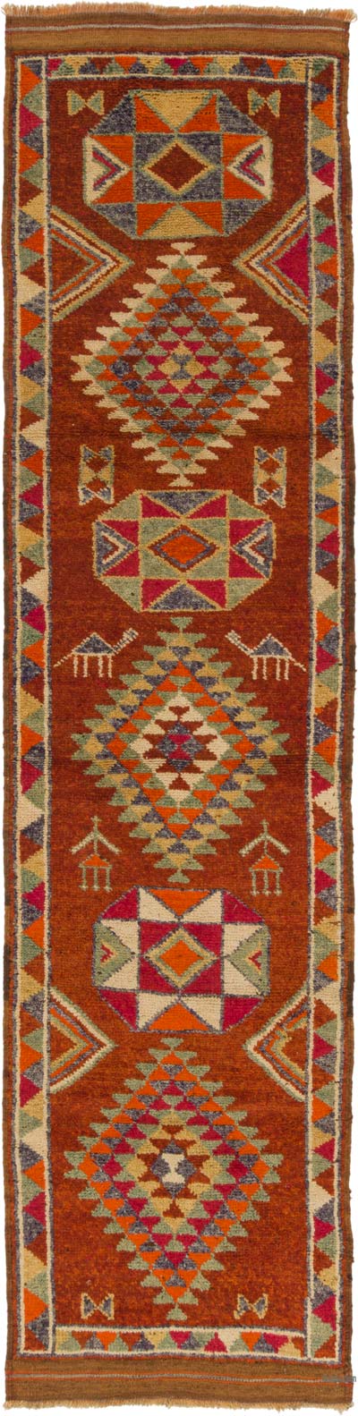 Vintage Anadolu Yolluk - 89 cm x 355 cm