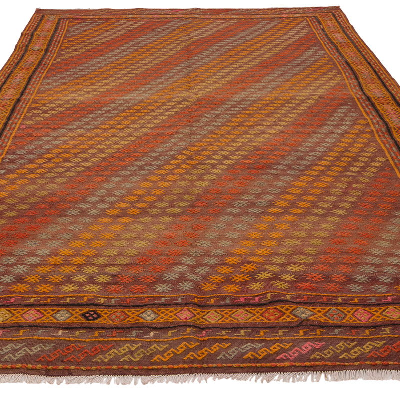 Vintage Anatolian Jijim Rug - 6' 3" x 10' 5" (75" x 125") - K0085349