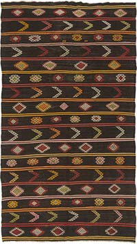 Vintage Anatolian Kilim Rug - 6' 11" x 12' 2" (83" x 146")