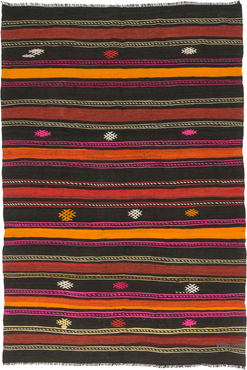 Alfombra Vintage Anatolian Kilim - 190 cm x 283 cm - K0085356