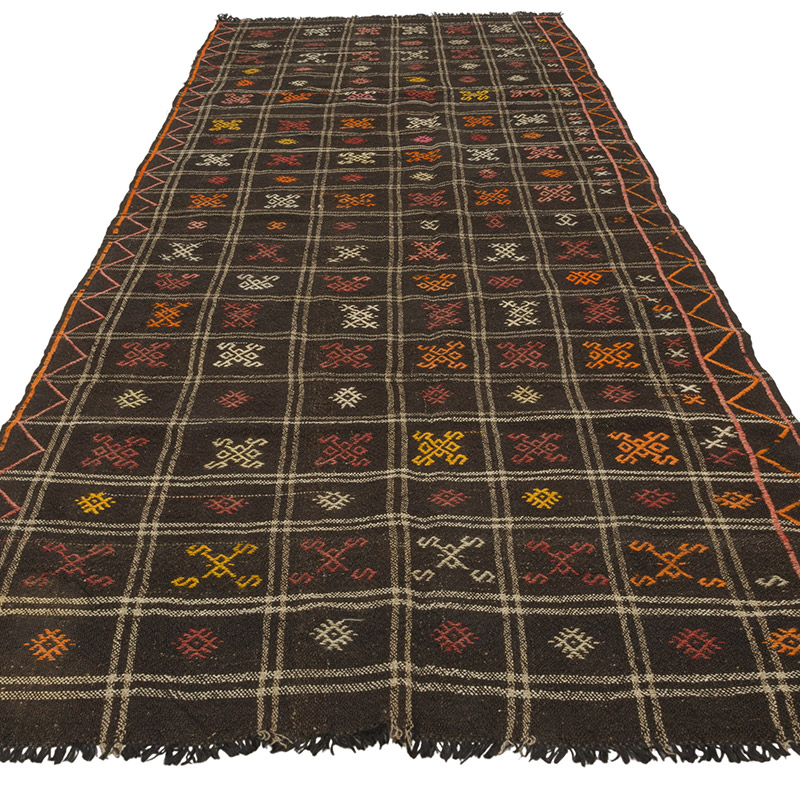 Vintage Anatolian Jijim Rug - 4' 2" x 10' 10" (50" x 130") - K0085358