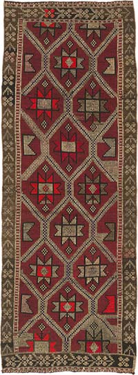 Corredor Vintage de Anatolia Jijim - 109 cm x 300 cm