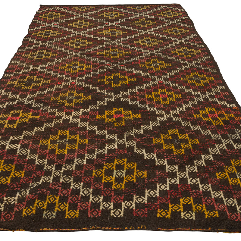 Vintage Anatolian Jijim Rug - 4' 7" x 9' 6" (55" x 114") - K0085366