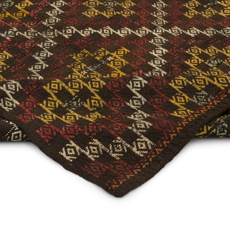 Vintage Anatolian Jijim Rug - 4' 7" x 9' 6" (55" x 114") - K0085366