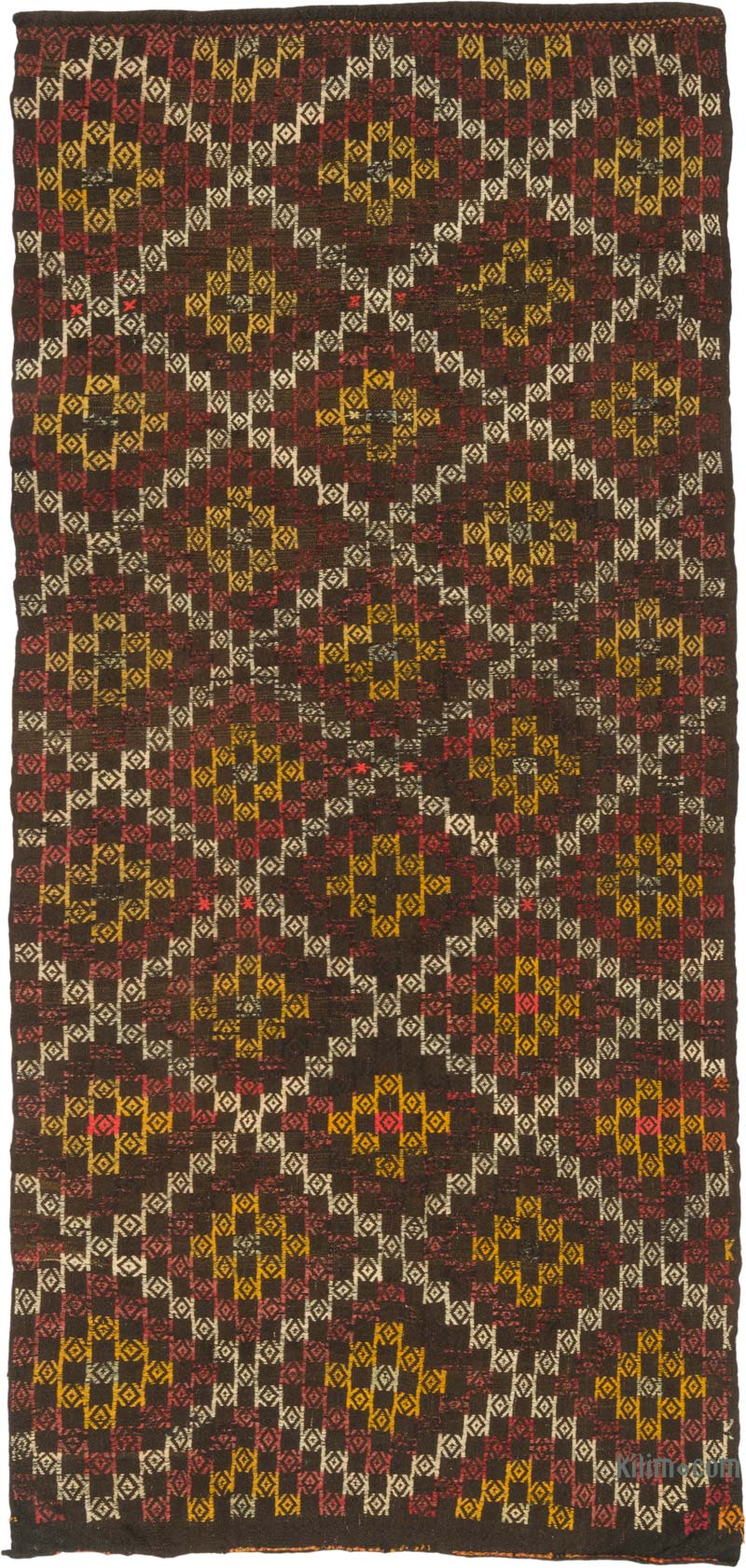 Vintage Anatolian Jijim Rug - 4' 7" x 9' 6" (55" x 114") - K0085366