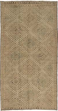 Vintage Anatolian Jijim Rug - 5' 5" x 10' 5" (65" x 125")