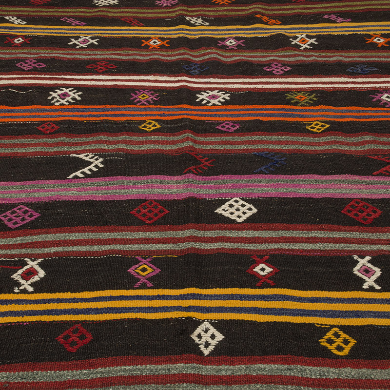 Alfombra Vintage Anatolian Kilim - 212 cm x 391 cm - K0085371