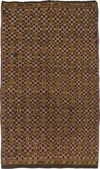 Vintage Anatolian Jijim Rug - 5' 10" x 9' 10" (70" x 118")