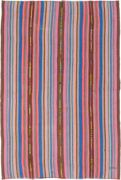 Vintage Anatolian Kilim Rug - 6' 8" x 9' 10" (80" x 118")