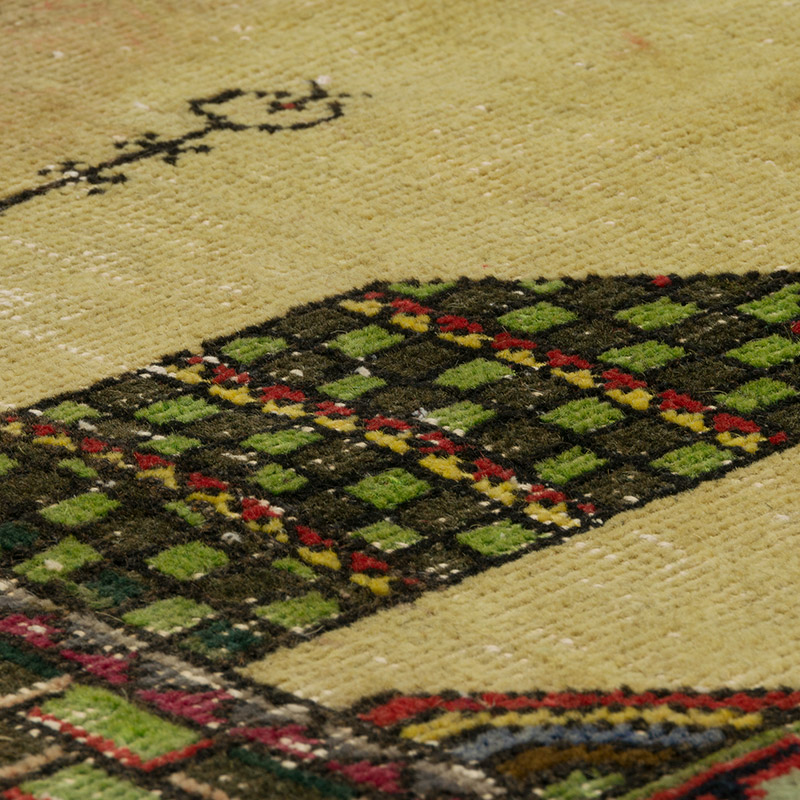 Vintage Turkish Hand-Knotted Rug - 3' 3" x 5' 5" (39" x 65") - K0085393