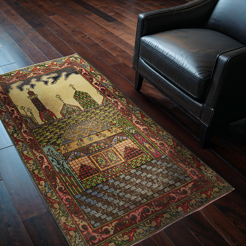Alfombra Vintage Turca Anudada a Mano - 100 cm x 165 cm - K0085393