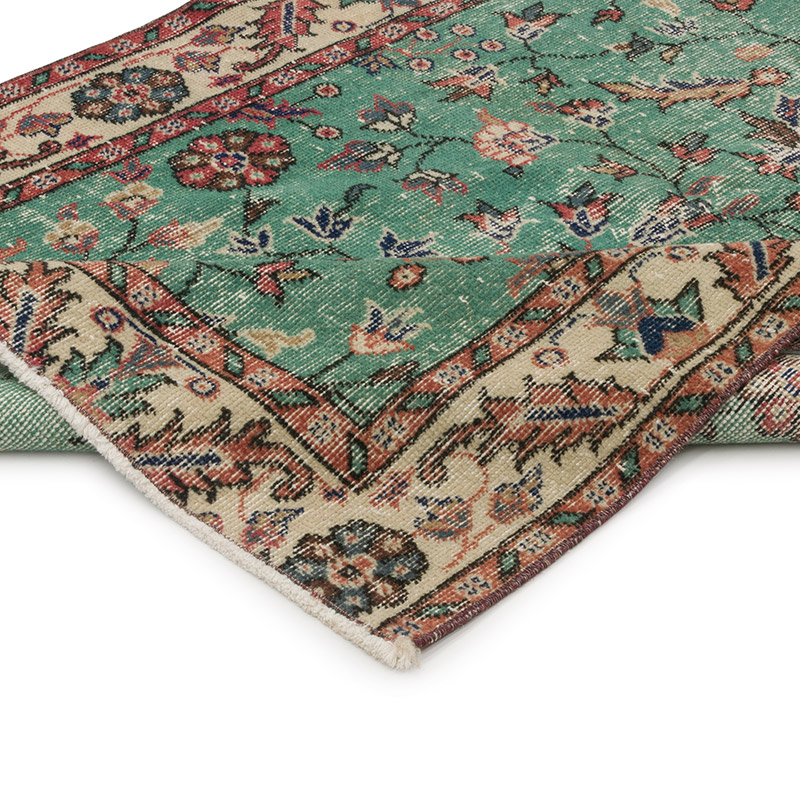 Alfombra Vintage Turca Anudada a Mano - 115 cm x 185 cm - K0085394