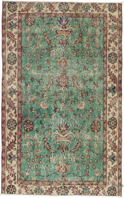 Vintage Turkish Hand-Knotted Rug - 3' 9" x 6' 1" (45" x 73")