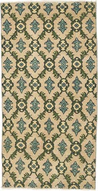 Vintage Turkish Hand-Knotted Rug - 2' 7" x 5' 2" (31" x 62")
