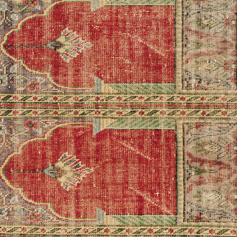 Alfombra Vintage Turca Anudada a Mano - 130 cm x 220 cm - K0085399