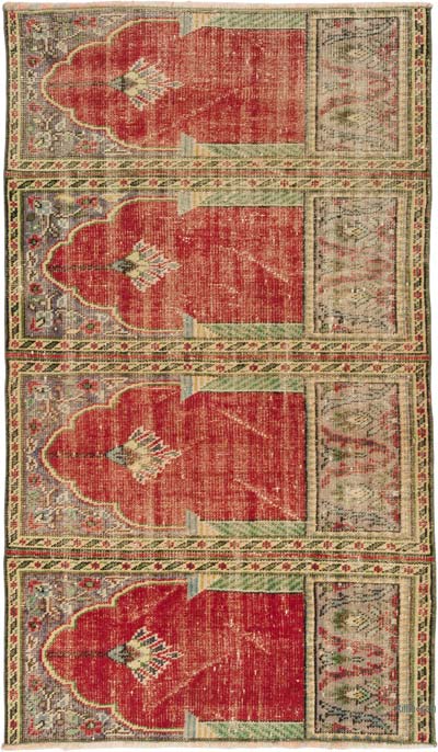 Alfombra Vintage Turca Anudada a Mano - 130 cm x 220 cm