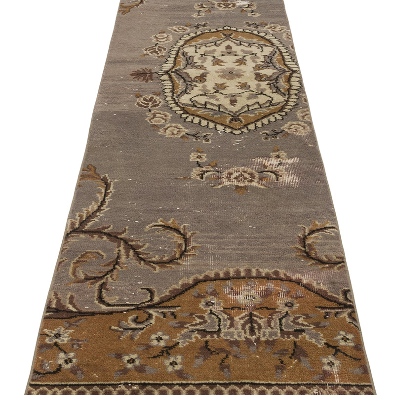 Pasillo Vintage Turco Anudado a Mano - 60 cm x 270 cm - K0085401