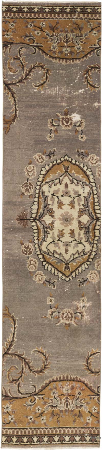 Pasillo Vintage Turco Anudado a Mano - 60 cm x 270 cm