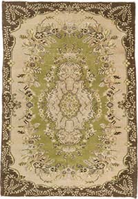 Vintage Turkish Hand-Knotted Rug - 6'  x 8' 8" (72" x 104")