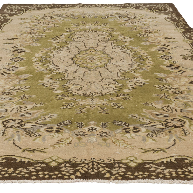 Alfombra Vintage Turca Anudada a Mano - 184 cm x 265 cm - K0085403