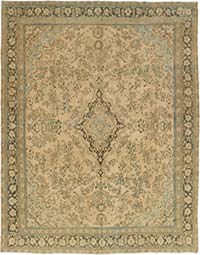 Vintage Hand-Knotted Oriental Rug - 9' 11" x 12' 8" (119" x 152")