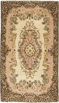 Vintage Turkish Hand-Knotted Rug - 3' 11" x 6' 9" (47" x 81")