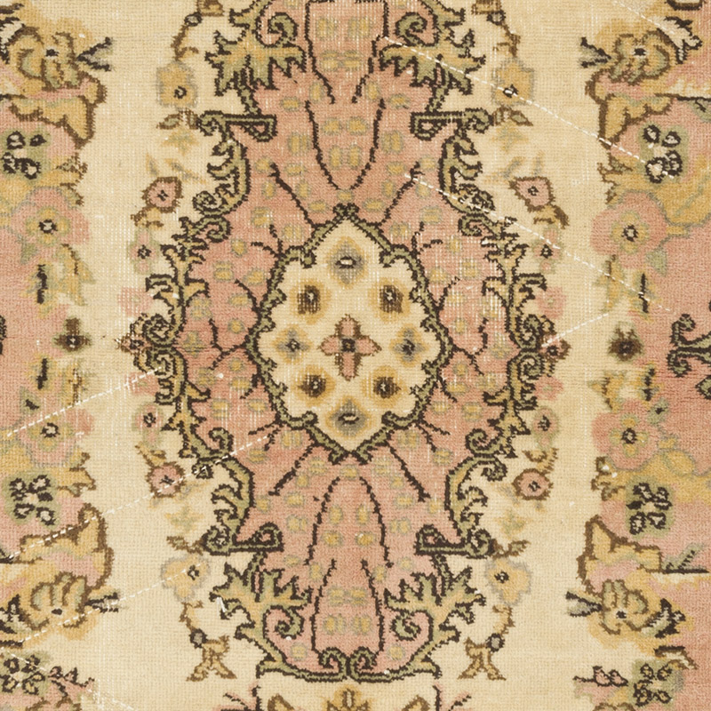 Alfombra Vintage Turca Anudada a Mano - 120 cm x 206 cm - K0085406