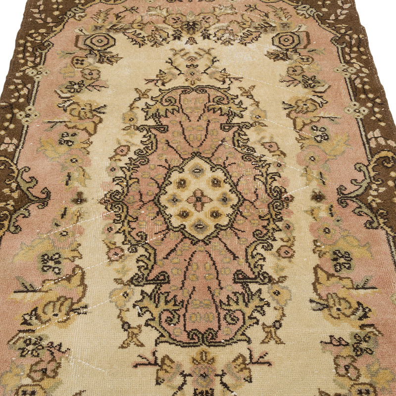 Alfombra Vintage Turca Anudada a Mano - 120 cm x 206 cm - K0085406