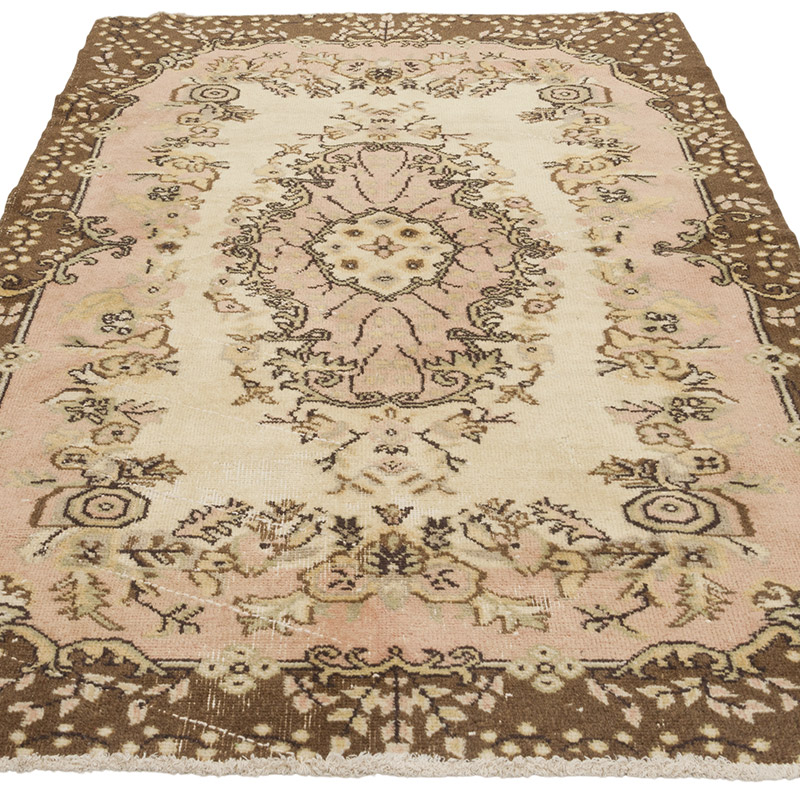 Alfombra Vintage Turca Anudada a Mano - 120 cm x 206 cm - K0085406