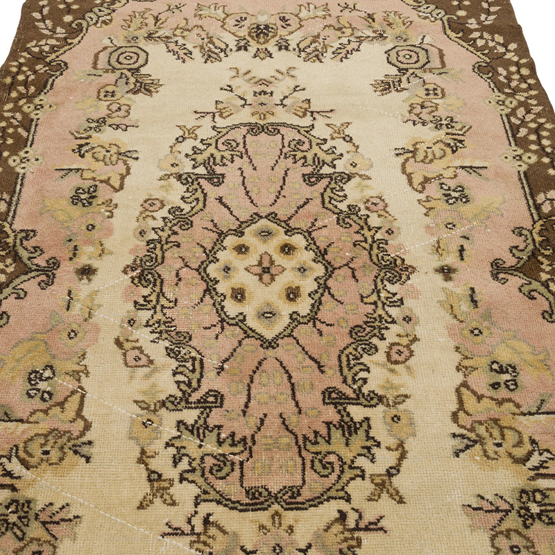 Alfombra Vintage Turca Anudada a Mano - 120 cm x 206 cm - K0085406
