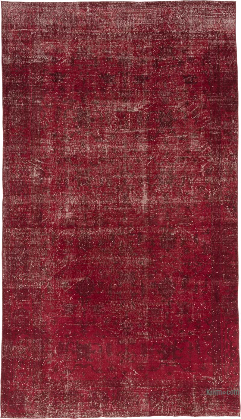 Over-dyed Vintage Hand-Knotted Turkish Rug - 6' 2" x 10' 7" (74" x 127") - K0085411