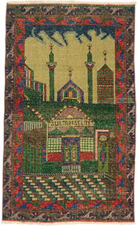 Vintage Turkish Hand-Knotted Rug - 3' 2" x 5' 3" (38" x 63")