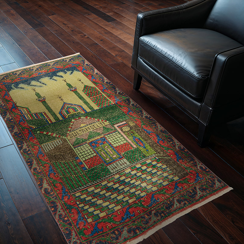 Vintage Turkish Hand-Knotted Rug - 3' 2" x 5' 3" (38" x 63") - K0085412