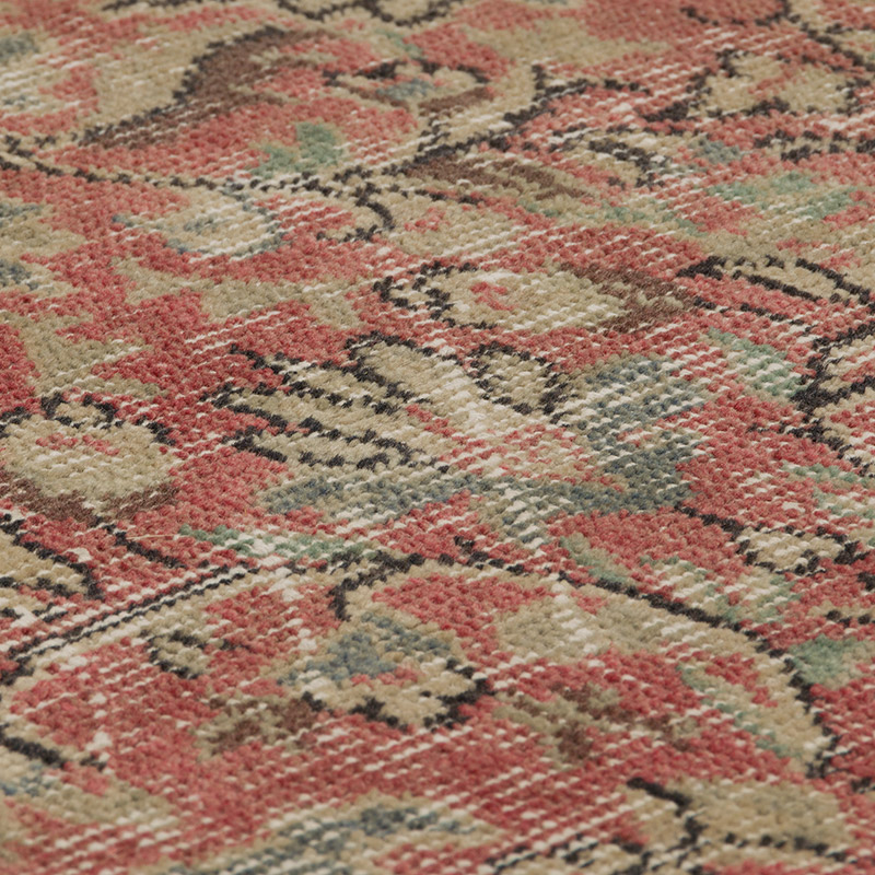 Alfombra Vintage Turca Anudada a Mano - 86 cm x 118 cm - K0085413