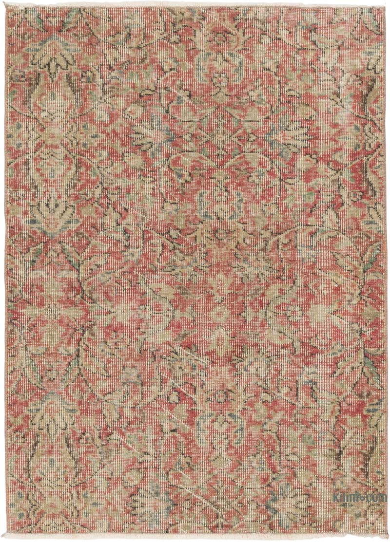 Alfombra Vintage Turca Anudada a Mano - 86 cm x 118 cm - K0085413