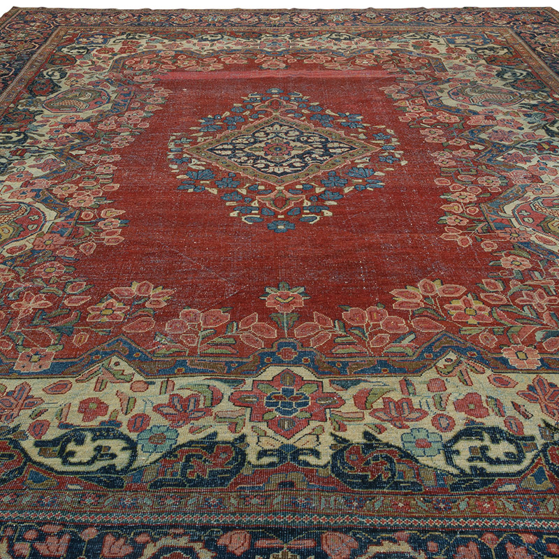 Alfombra Oriental Vintage Anudada a Mano - 309 cm x 415 cm - K0085420