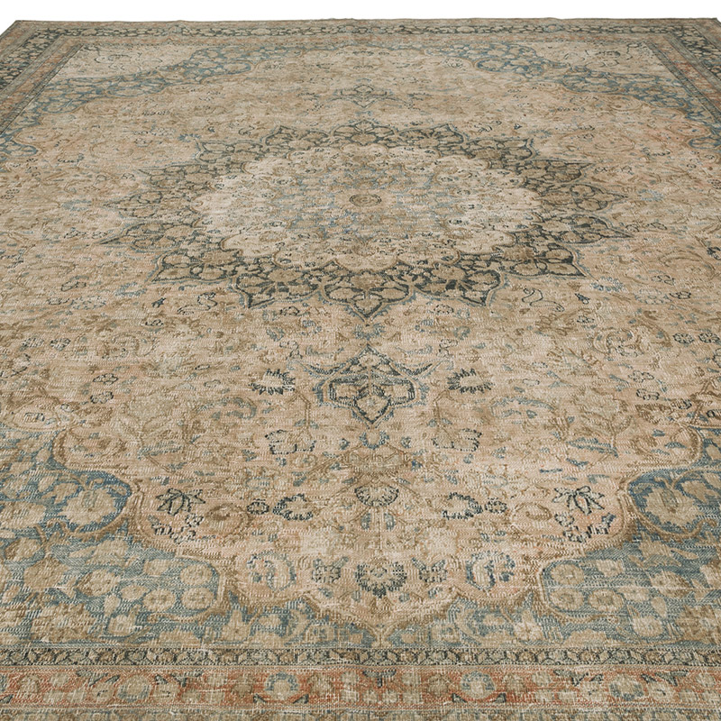 Vintage Hand-Knotted Oriental Rug - 9' 8" x 12' 8" (116" x 152") - K0085423