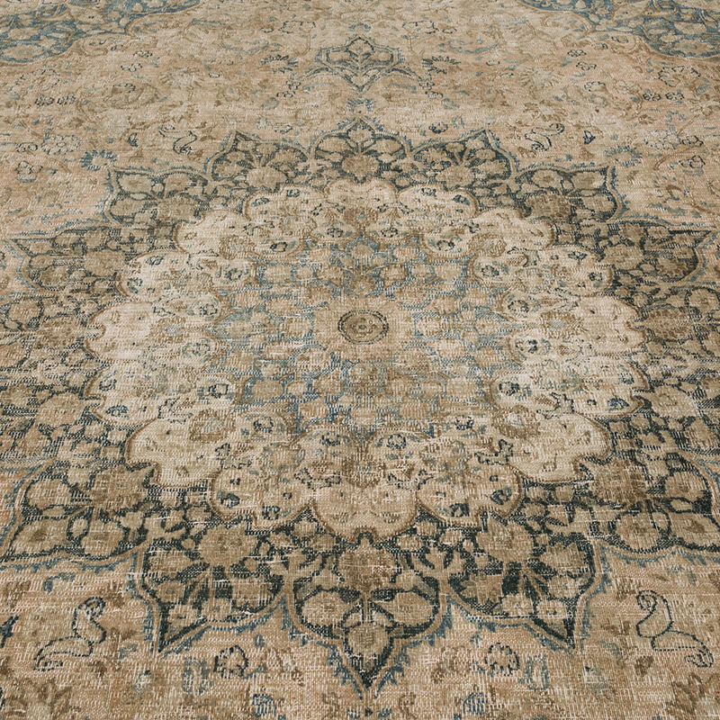 Vintage Hand-Knotted Oriental Rug - 9' 8" x 12' 8" (116" x 152") - K0085423