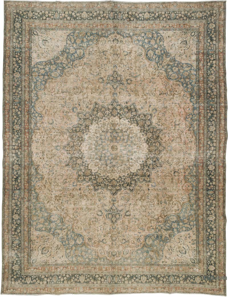 Vintage Hand-Knotted Oriental Rug - 9' 8" x 12' 8" (116" x 152") - K0085423