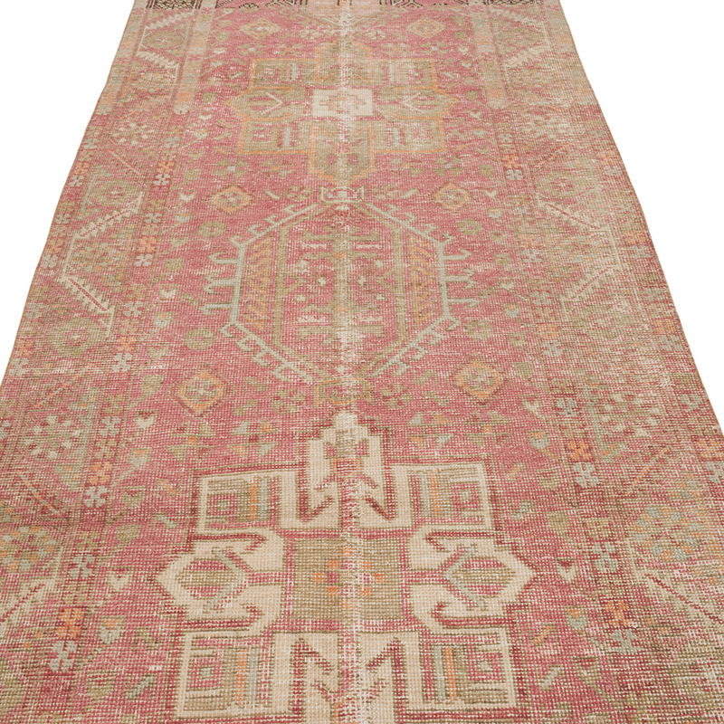 Pasillo Vintage Turco Anudado a Mano - 109 cm x 427 cm - K0085427