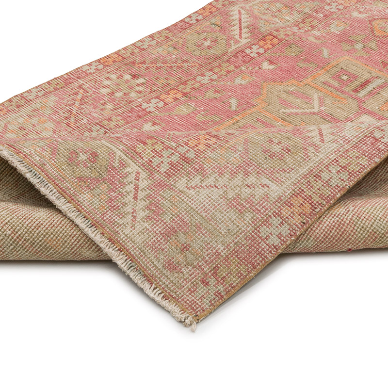 Pasillo Vintage Turco Anudado a Mano - 109 cm x 427 cm - K0085427